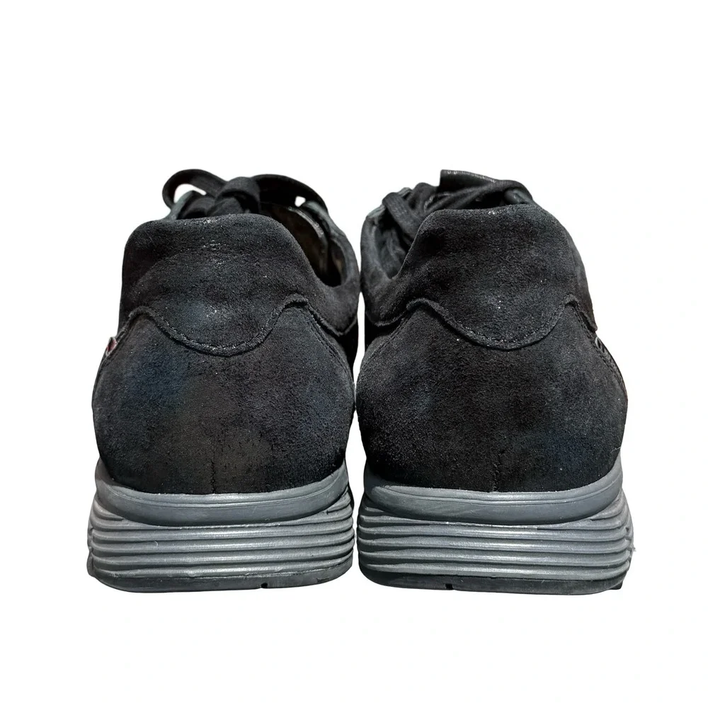 Mephisto Yael Run Off Women's 11 Black Suede Iridescent Metallic Sneakers‎ Shoes